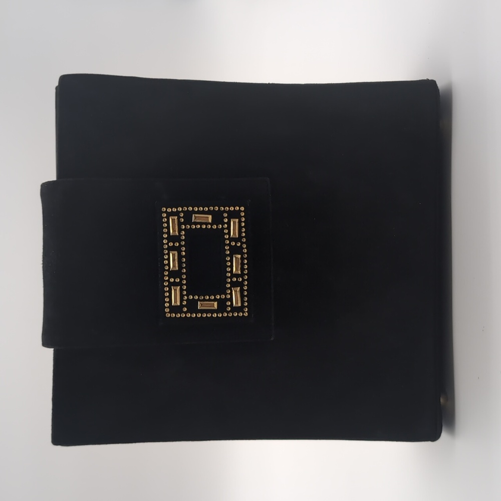 Bally Barletta leather and  suede black purse